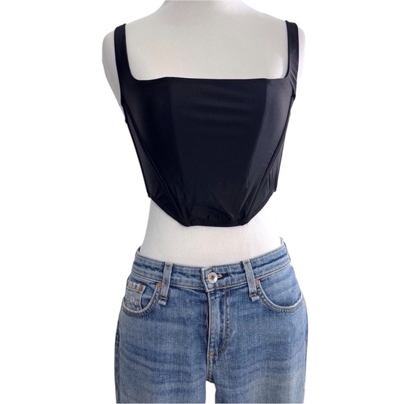 Urban Outfitters Out From Under Lovestruck Micro Corset in Black Size Small - Picture 8 of 13